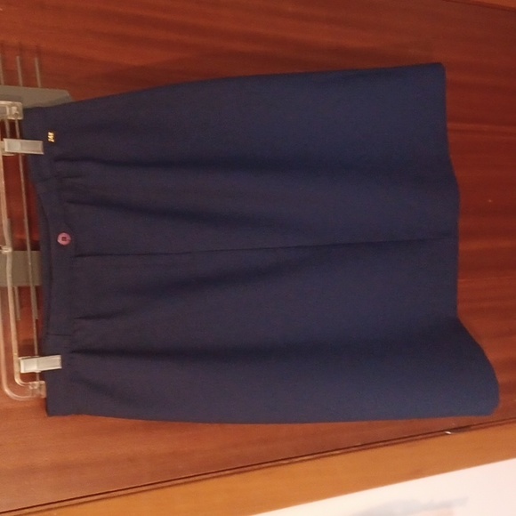 5 for $15 Vintage sz 14 Navy blue 24k pencil skirt - Picture 3 of 12